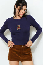 Load image into Gallery viewer, Teddy Love Navy Tee

