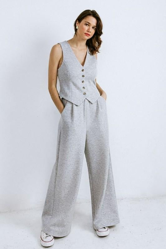 Without Thinking Heather Grey Set