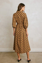 Load image into Gallery viewer, Spot On Camel Midi Dress
