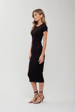 Load image into Gallery viewer, Wardrobe Capsule Knit Dress in Black
