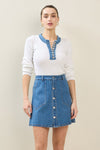 No Comparison Denim Mix Sweater