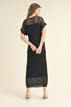 Load image into Gallery viewer, Summer Glow Net Dress in Black
