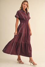 Load image into Gallery viewer, Show Me The Way Burgundy Dress
