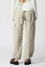 Load image into Gallery viewer, Ecru Contrast Stitch Cargo Pants
