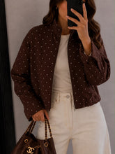 Load image into Gallery viewer, First Class Brown Dot Windbreaker
