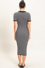 Load image into Gallery viewer, The Feeling Is Mutual Knit Polo Dress in Black
