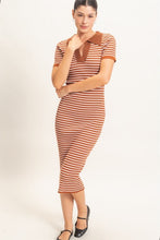 Load image into Gallery viewer, The Feeling is Mutual Knit Dress in Cognac
