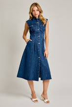 Load image into Gallery viewer, Dare to Denim Cinched Dress
