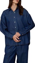 Load image into Gallery viewer, Made for More Studded Denim Shirt
