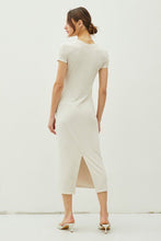 Load image into Gallery viewer, Elevated Essentials Perfect Tee Dress in Ecru
