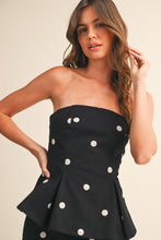 Load image into Gallery viewer, Spotted an Icon Denim Set in Black/White
