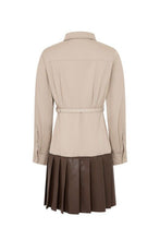 Load image into Gallery viewer, Can’t Let Go Leather Mix Dress

