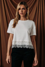 Load image into Gallery viewer, Next Chapter Lace Mix Tee
