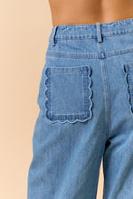 Load image into Gallery viewer, Best One Yet Scallop Denim Set
