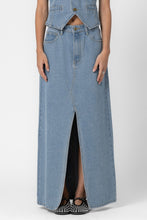 Load image into Gallery viewer, Blues with You Denim Maxi Skirt
