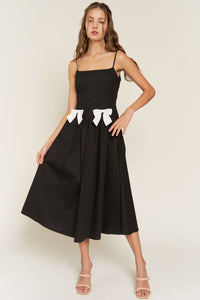 Flirty Affair Bow Midi Dress