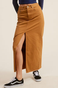 Leo Maxi Skirt in Cinnamon