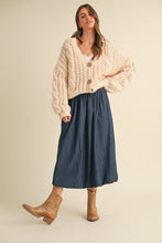 Load image into Gallery viewer, Sweet on You Bubble Denim Skirt
