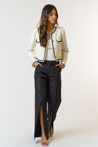 Gleaming Grace Cropped Jacket