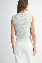 Load image into Gallery viewer, Cosmopolitan Presence Tweed Vest
