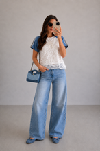 Load image into Gallery viewer, Sweetly Detailed Mixed Tee

