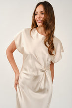 Load image into Gallery viewer, Smooth Finish Silk Dress in Champagne
