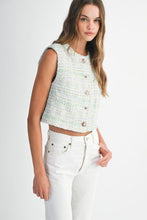 Load image into Gallery viewer, Cosmopolitan Presence Tweed Vest
