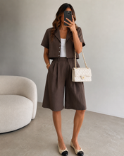 Load image into Gallery viewer, Easy Authority Brown Bermuda Set
