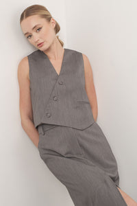 Lumine Tailored Set in Grey