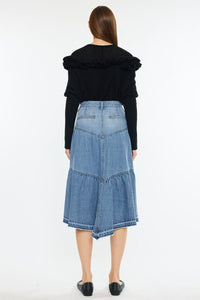 Let It Flow Denim Skirt