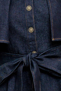 Most Likely Denim Cape Dress