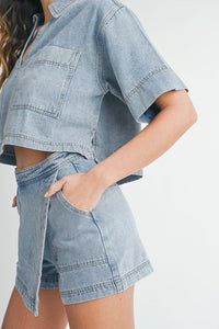 Always a Yes Denim Set