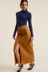 Leo Maxi Skirt in Cinnamon