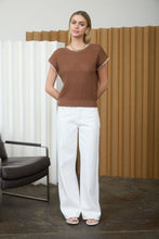 Load image into Gallery viewer, Don’t Doubt It Brown Knit Top
