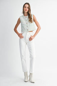 Cosmopolitan Presence Tweed Vest