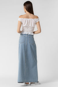 Blues with You Denim Maxi Skirt