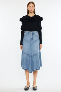 Let It Flow Denim Skirt