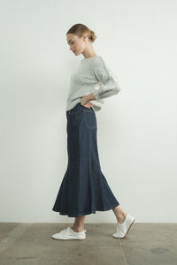 Radiant Rhythm Denim Skirt