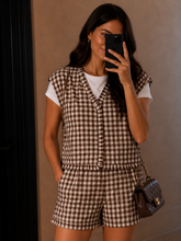 Load image into Gallery viewer, Made For Wandering Gingham Set
