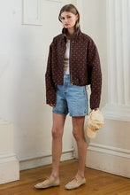 Load image into Gallery viewer, First Class Brown Dot Windbreaker
