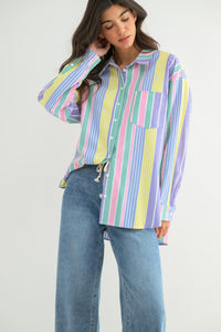 Full of Surprises Striped Shirt