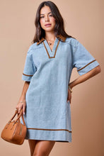 Load image into Gallery viewer, Winning Combo Denim Mix Dress
