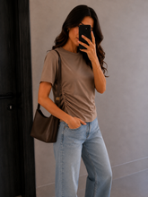 Load image into Gallery viewer, Going Places Taupe Top

