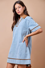 Load image into Gallery viewer, Winning Combo Denim Mix Dress
