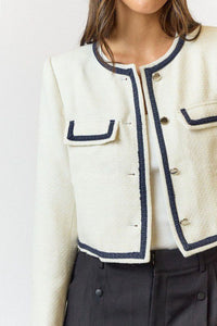 Gleaming Grace Cropped Jacket