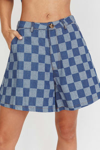 One & Only Checker Denim Set