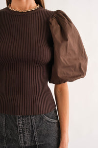 Sienna Top in Mocha