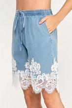 Load image into Gallery viewer, A Refined Touch Long Denim Shorts
