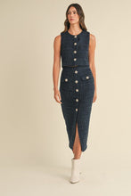 Load image into Gallery viewer, Posh Presence Navy Bouclé Set
