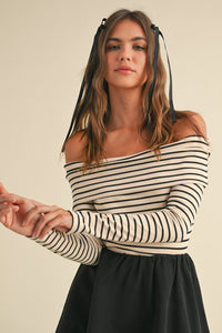 Sleek Stripes Ribbed Top